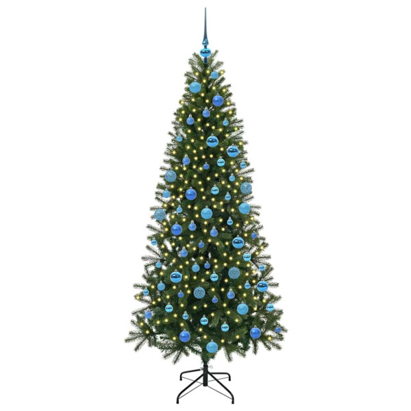 Árbol de Navidad artificial con 300 LED Verde 180 cm PE y PVC M 3
