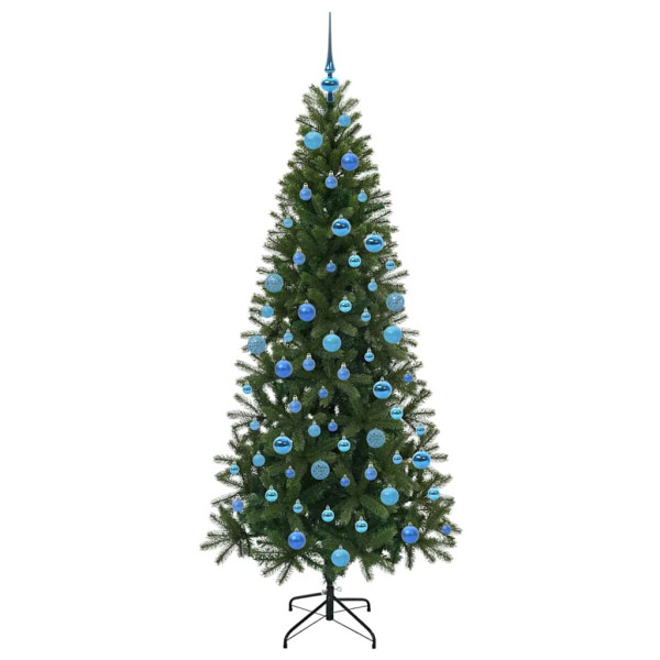 Árbol de Navidad artificial con 300 LED Verde 180 cm PE y PVC M 4