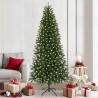 Árbol de Navidad artificial con 300 LED Verde 210 cm PE y PVC 1