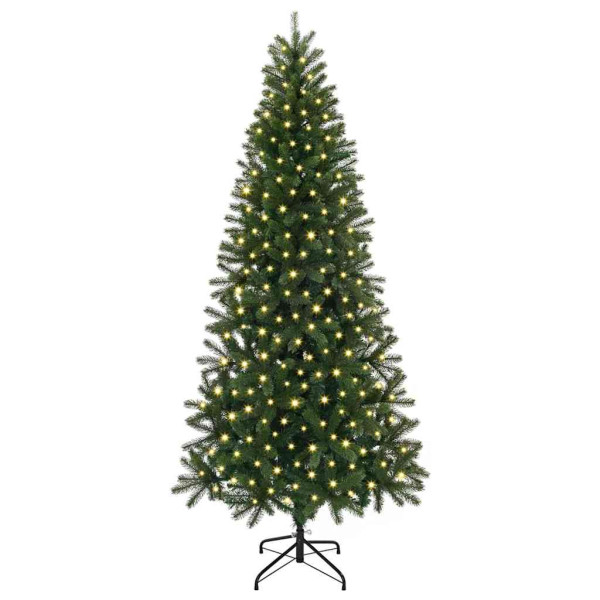 Árbol de Navidad artificial con 300 LED Verde 210 cm PE y PVC M 3