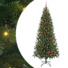 Árbol de Navidad artificial con 300 LED Verde 210 cm PE y PVC 2