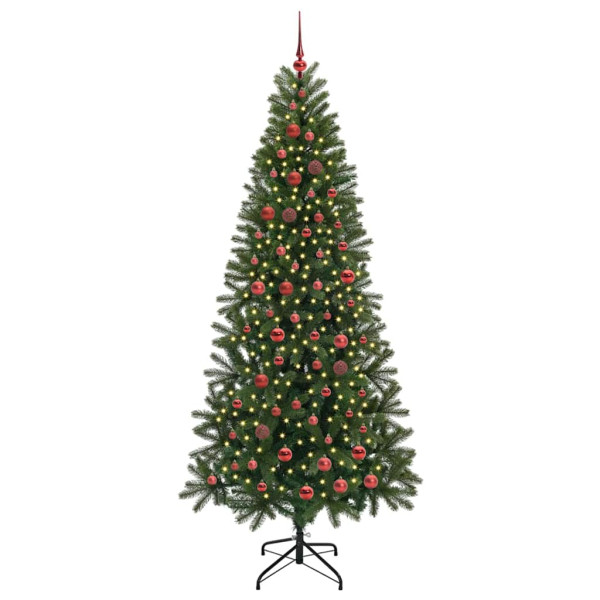 Árbol de Navidad artificial con 300 LED Verde 210 cm PE y PVC M 3