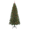Árbol de Navidad artificial con 300 LED Verde 210 cm PE y PVC 3