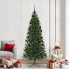 Árbol de Navidad artificial con 300 LED Verde 210 cm PE y PVC 1