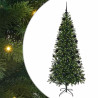 Árbol de Navidad artificial con 300 LED Verde 210 cm PE y PVC 2