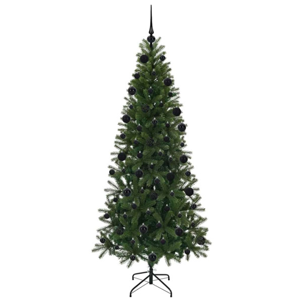 Árbol de Navidad artificial con 300 LED Verde 210 cm PE y PVC M 4