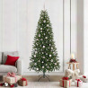 Árbol de Navidad artificial con 300 LED Verde 210 cm PE y PVC 1
