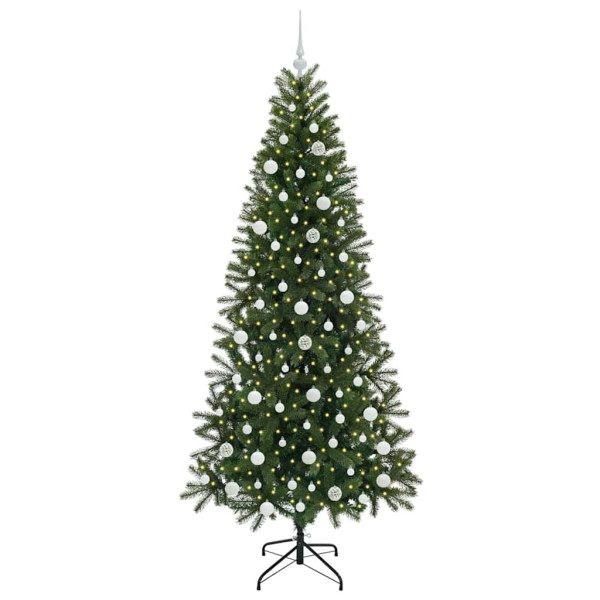 Árbol de Navidad artificial con 300 LED Verde 210 cm PE y PVC M 3