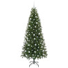 Árbol de Navidad artificial con 300 LED Verde 210 cm PE y PVC 3