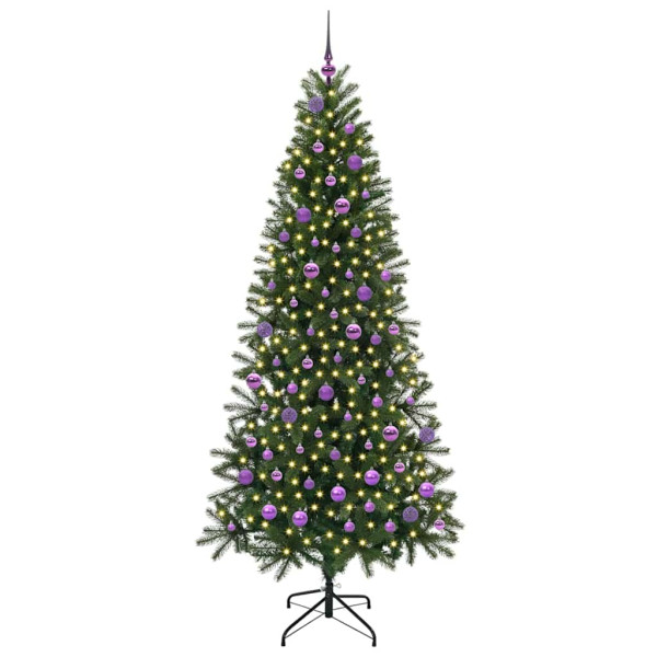 Árbol de Navidad artificial con 300 LED Verde 210 cm PE y PVC M 3