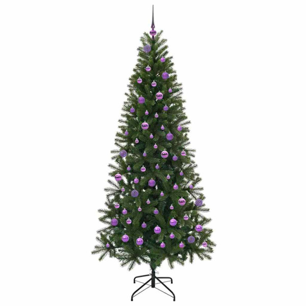 Árbol de Navidad artificial con 300 LED Verde 210 cm PE y PVC M 4