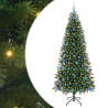 Árbol de Navidad artificial con 300 LED Verde 210 cm PE y PVC 2