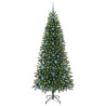 Árbol de Navidad artificial con 300 LED Verde 210 cm PE y PVC 3