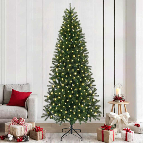 Árbol de Navidad artificial con 300 LED Verde 240 cm PE y PVC D