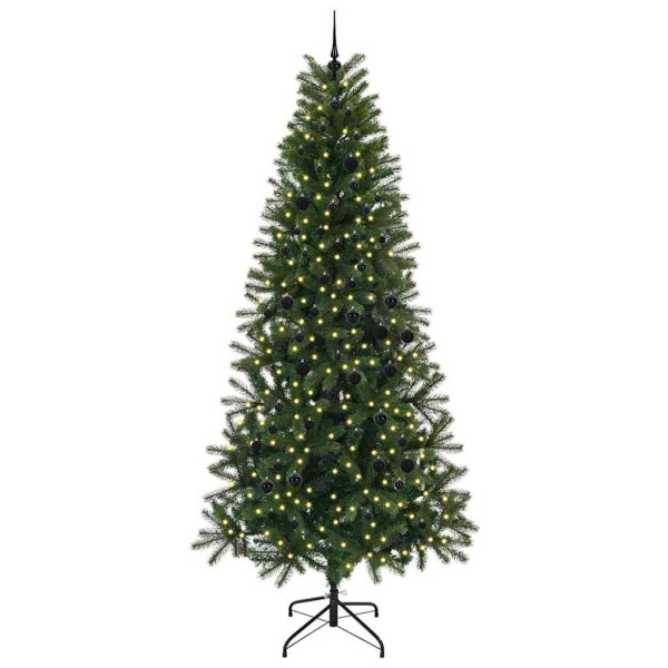 Árbol de Navidad artificial con 300 LED Verde 240 cm PE y PVC M 3