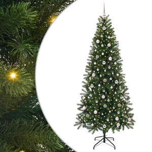 Árbol de Navidad artificial con 300 LED Verde 240 cm PE y PVC H