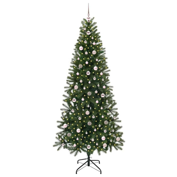 Árbol de Navidad artificial con 300 LED Verde 240 cm PE y PVC M 3