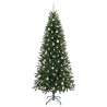 Árbol de Navidad artificial con 300 LED Verde 240 cm PE y PVC 4