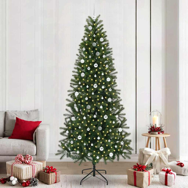 Árbol de Navidad artificial con 300 LED Verde 240 cm PE y PVC D