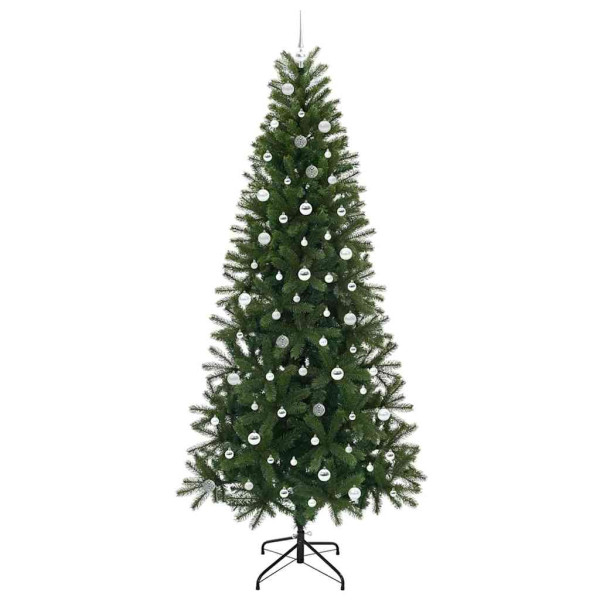 Árbol de Navidad artificial con 300 LED Verde 240 cm PE y PVC M 4