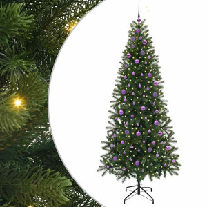 Árbol de Navidad artificial con 300 LED Verde 240 cm PE y PVC H