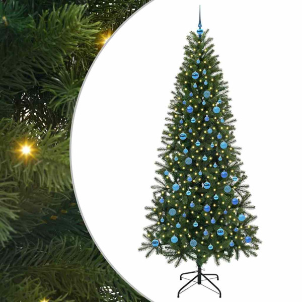 Árbol de Navidad artificial con 300 LED Verde 240 cm PE y PVC M 2