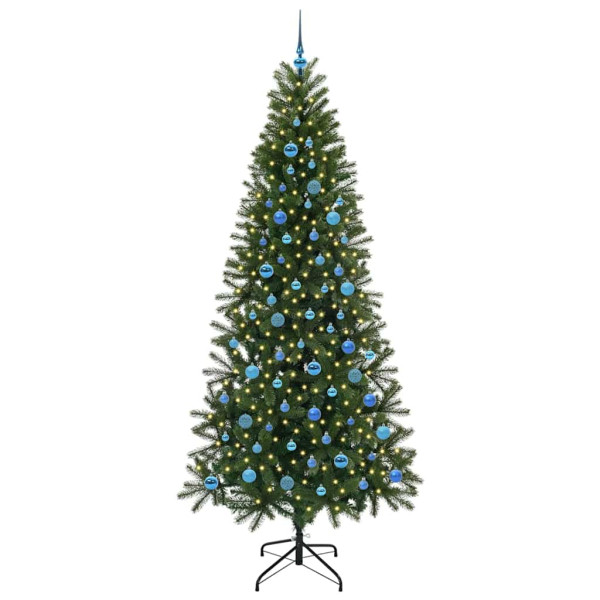 Árbol de Navidad artificial con 300 LED Verde 240 cm PE y PVC M 3