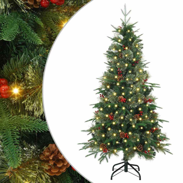 Árbol de Navidad artificial con ramas articuladas Verde 120 cm M 2