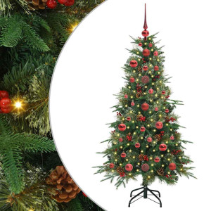 Árbol de Navidad artificial con ramas articuladas Verde 120 cm H