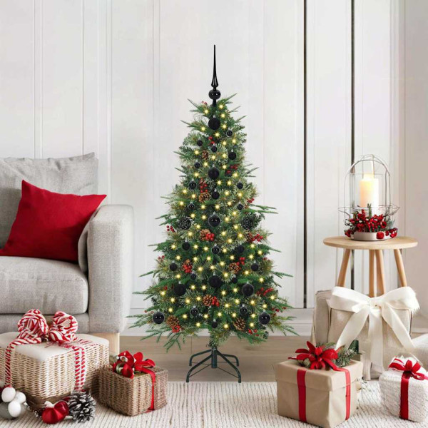 Árbol de Navidad artificial con ramas articuladas Verde 120 cm D