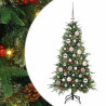 Árbol de Navidad artificial con ramas articuladas Verde 120 cm 2