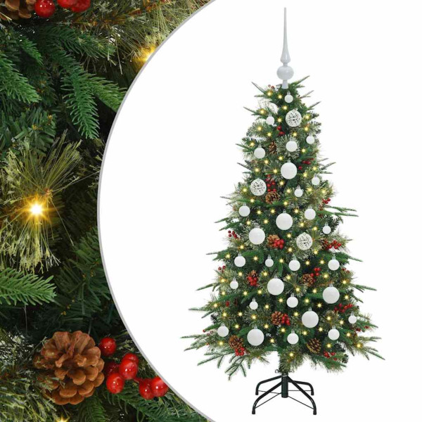 Árbol de Navidad artificial con ramas articuladas Verde 120 cm M 2