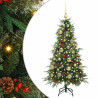 Árbol de Navidad artificial con ramas articuladas Verde 120 cm 2