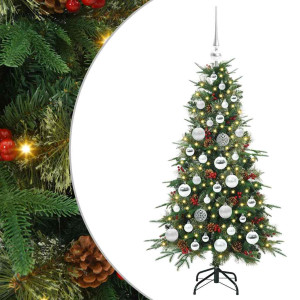 Árbol de Navidad artificial con ramas articuladas Verde 120 cm H