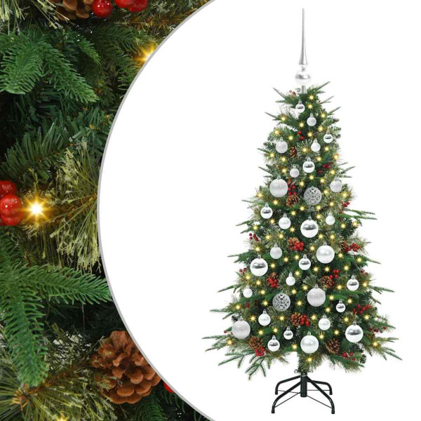 Árbol de Navidad artificial con ramas articuladas Verde 120 cm M 2