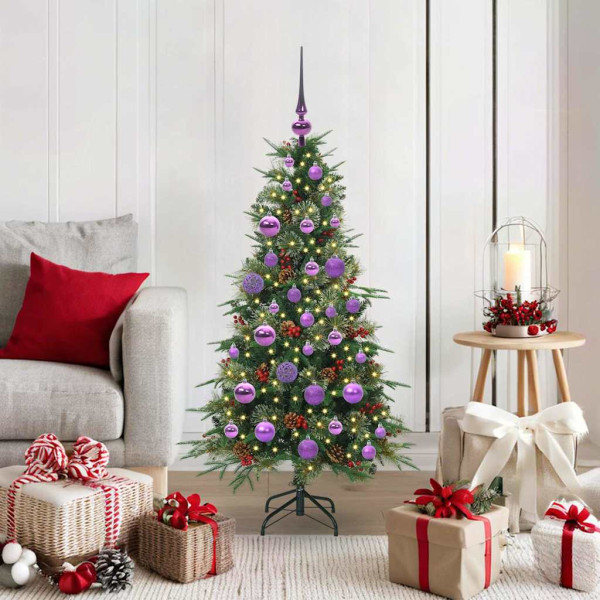 Árbol de Navidad artificial con ramas articuladas Verde 120 cm D