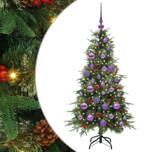 Árbol de Navidad artificial con ramas articuladas Verde 120 cm H