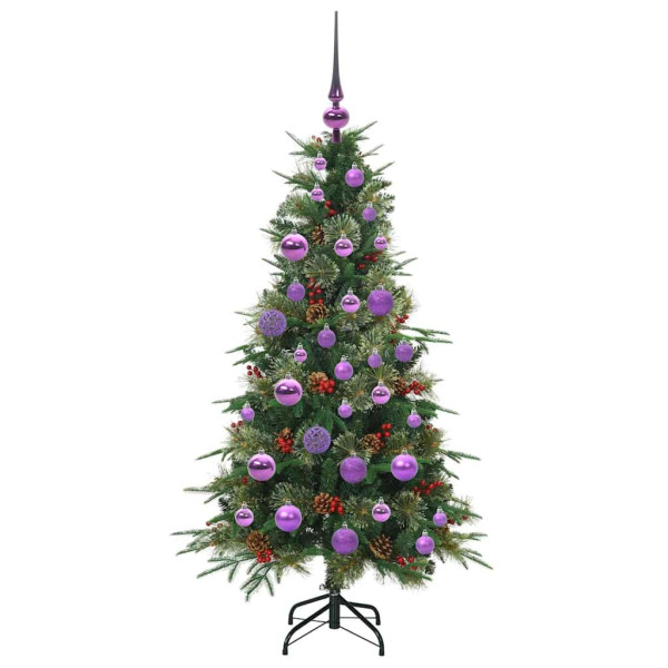 Árbol de Navidad artificial con ramas articuladas Verde 120 cm M 4