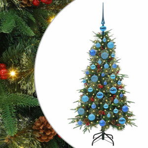 Árbol de Navidad artificial con ramas articuladas Verde 120 cm H