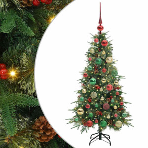 Árbol de Navidad artificial con ramas articuladas Verde 120 cm H