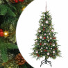 Árbol de Navidad artificial con ramas articuladas Verde 150 cm 1