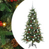 Árbol de Navidad artificial con ramas articuladas Verde 150 cm 2