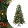 Árbol de Navidad artificial con ramas articuladas Verde 150 cm 2