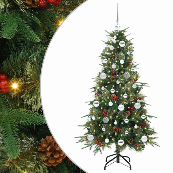 Árbol de Navidad artificial con ramas articuladas Verde 150 cm M 2