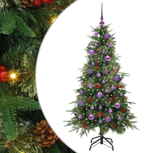 Árbol de Navidad artificial con ramas articuladas Verde 150 cm M 2