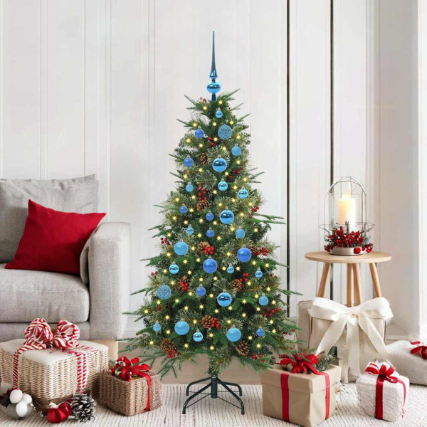 Árbol de Navidad artificial con ramas articuladas Verde 150 cm D