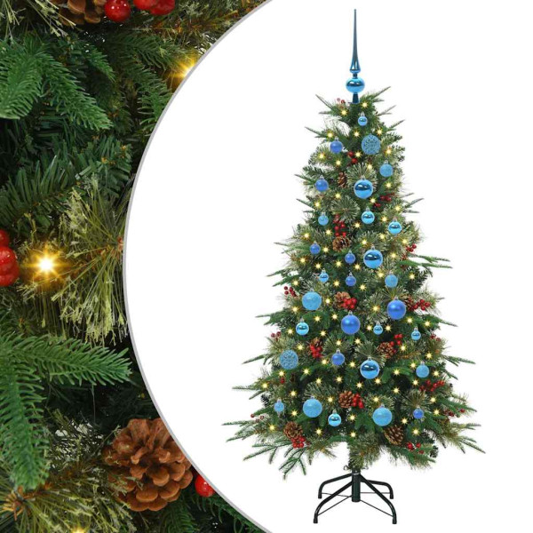 Árbol de Navidad artificial con ramas articuladas Verde 150 cm M 2