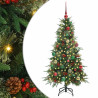 Árbol de Navidad artificial con ramas articuladas Verde 150 cm 2