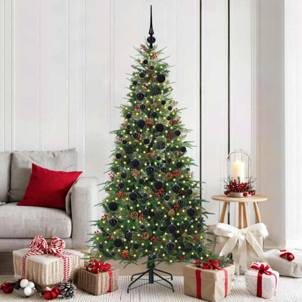 Árbol de Navidad artificial con ramas articuladas Verde 180 cm D