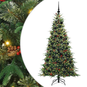 Árbol de Navidad artificial con ramas articuladas Verde 180 cm H